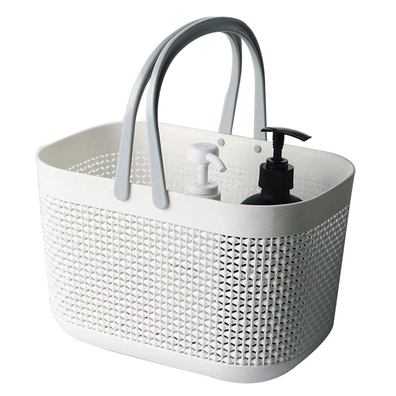 Plastic Bathroom Storage Basket with Handle, for Storing Bathroom Body