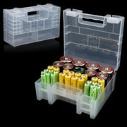 Plastic Battery Box Storage Case Holder Organizer for AA AAA C D 9V Batteries