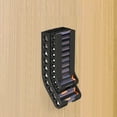 thumbnail image 1 of Plastic Battery Storage Organizer, Wall Mounted for AA/AAA Batteries, White Black, 5.51x2.36in, Double Layer Design, 1 of 6