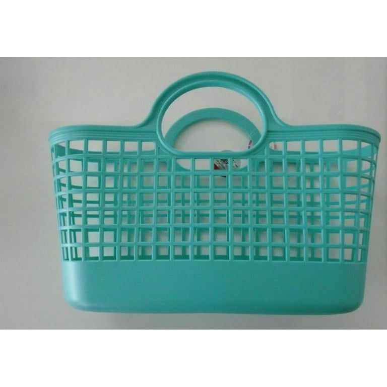 Plastic beach basket with handles sale