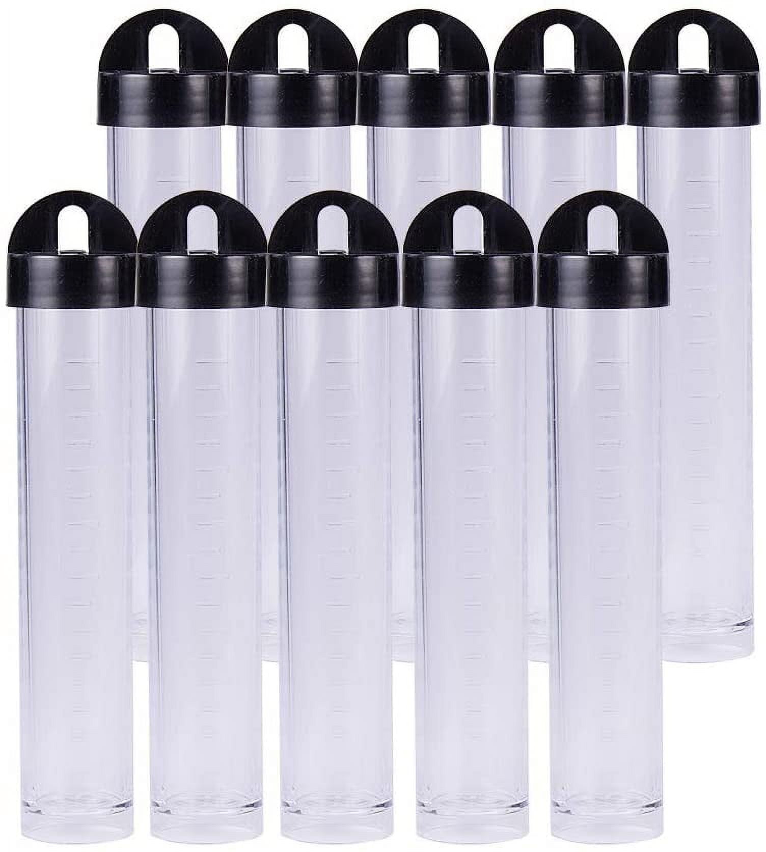 Plastic Bead Containers Seed Beads Containers Bottle Column Clear 106x21mm 30pcs/box