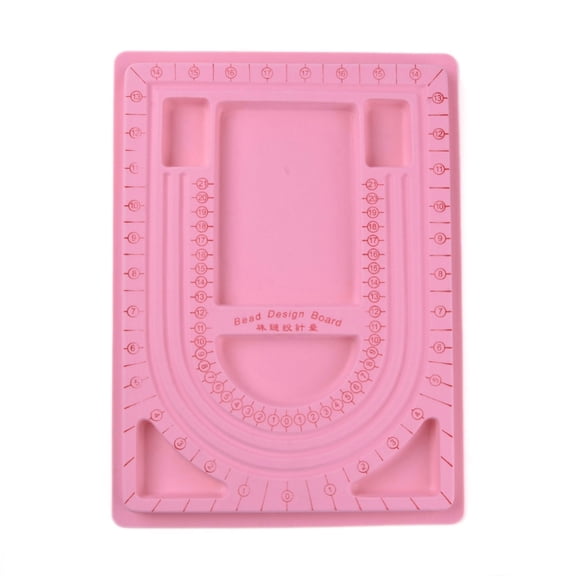 Plastic Bead Design Boards Pink Size: about 24cm wide 33cm long 1cm thick
