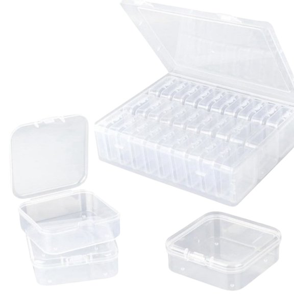 Plastic Bead Organiser with Multiple Compartments for Travel and Home Use