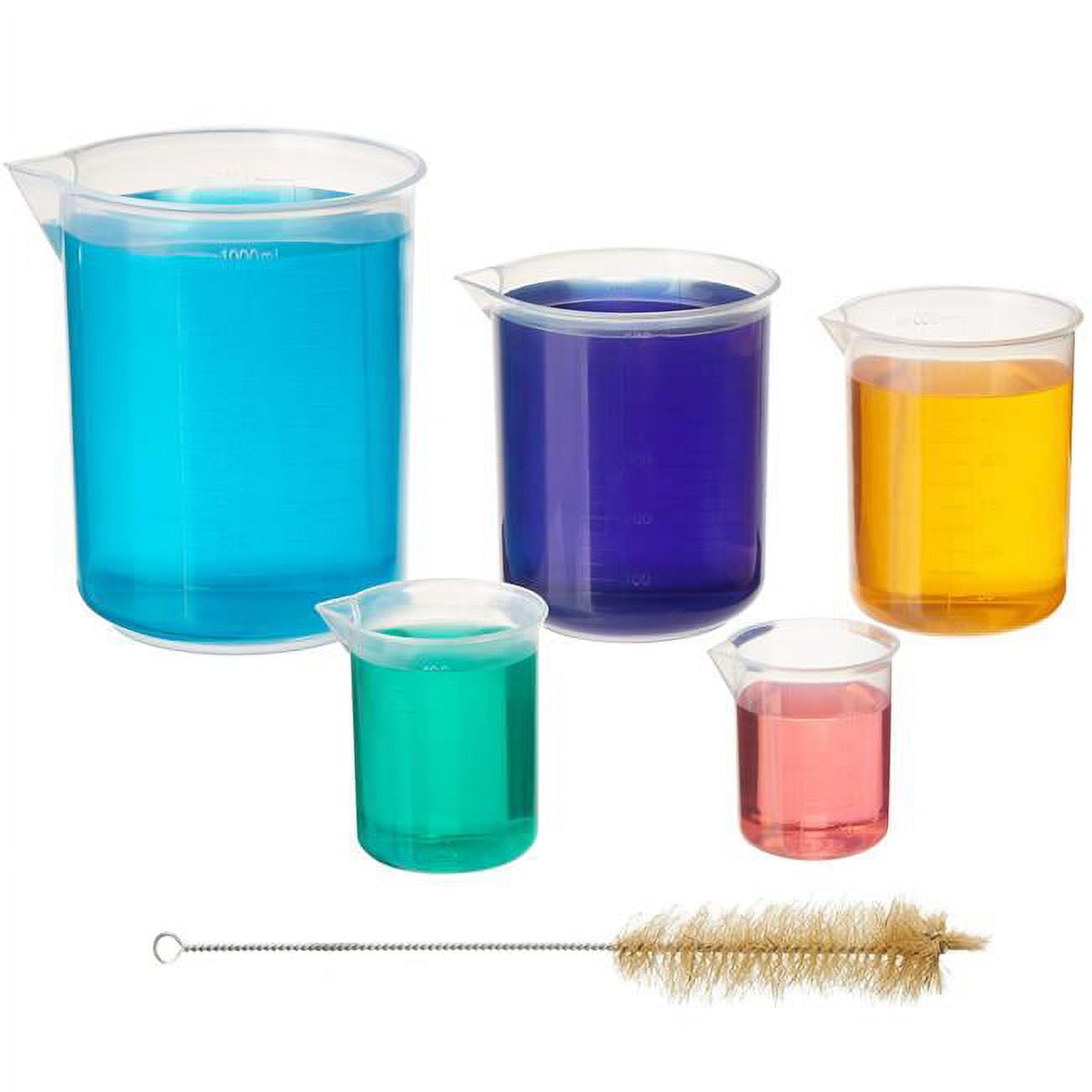 Plastic Beakers Set Education, Research Equipment, Industrial