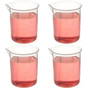 Plastic Beakers Set - Education, Research Equipment, Industrial & Academic Labs - Polypropylene Plastic - Science Lab Equipment, Home Experiments, Classroom Teaching Supplies (50mL, 12-Pack)
