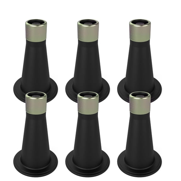 Plastic Bed Frame Risers Set of 6 for Standard Feet Prevent Sliding Heavy Duty