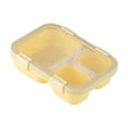 thumbnail image 1 of Plastic Bento Box,Rectangular Buckle Airtight Leakproof Portable Divided Lunch Container | Office Meal Prep Container | Refrigerator Food Storage | Perfect for Outdoor Travel & Picnic,Yellow, 1 of 7