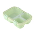 thumbnail image 1 of Plastic Bento Box,Rectangular Buckle Airtight Leakproof Portable Divided Lunch Container | Office Meal Prep Container | Refrigerator Food Storage | Perfect for Outdoor Travel & Picnic,Green, 1 of 7