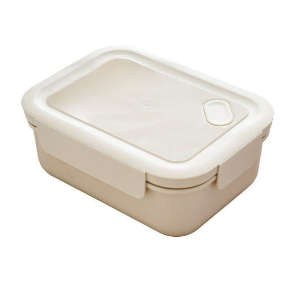 Plastic Bento Box with Compartments Leakproof Microwave Safe Lunch Container for Adults Professionals 8x6x3inch Office Meal Prep Storage
