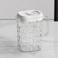 thumbnail image 1 of Plastic Beverage Drink Pitcher Transparent Bottle Water Ice Cold Jug With Lid And Handle Ribbed For Bar Home Without Cup Without Cup 2000ml, Usupdd 2025 Plastic Beverage Drink Pitcher Transparent, 1 of 6
