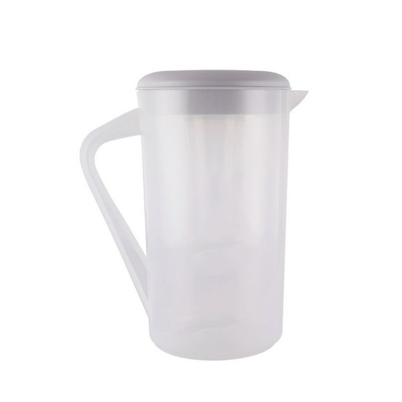 Plastic Beverage Pitcher, Cold Drink Dispenser, 2.5L Capacity, Food-Grade Material, Built-in Filter, Measurement Scale, Commercial Use, Easy to Clean
