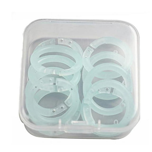 Plastic Binder Rings,Loose Leaf Binder Rings,Plastic Book Rings,Small Index Card Rings Binder Clip Rings,Plastic Loose Leaf Binder Rings Clips for Index Cards,Scrapbook,Book Binding,Blue