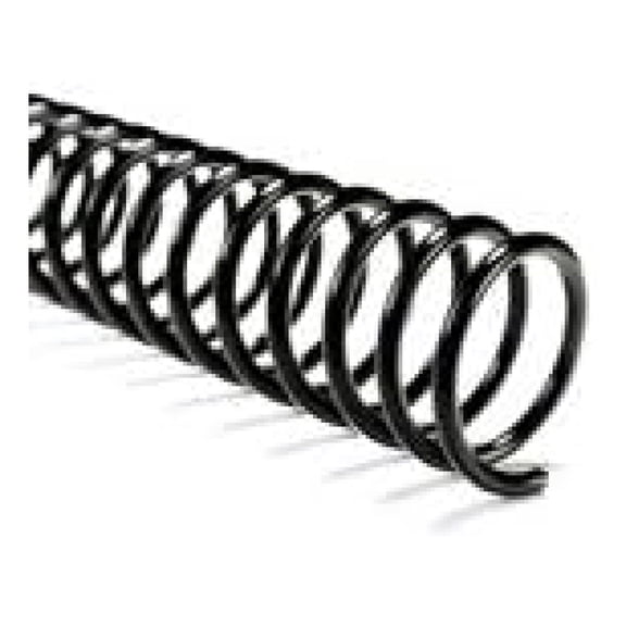 Plastic Binding Coils 22mm - Black - 190 Sheet Capacity - 100 Pack Spiral Binding Coils for Presentations, Reports, Manuals & Documents