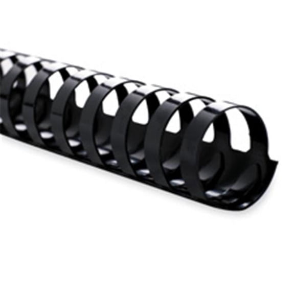 Plastic Binding Spines- .38in.- 55 Sheet Capacity- BK