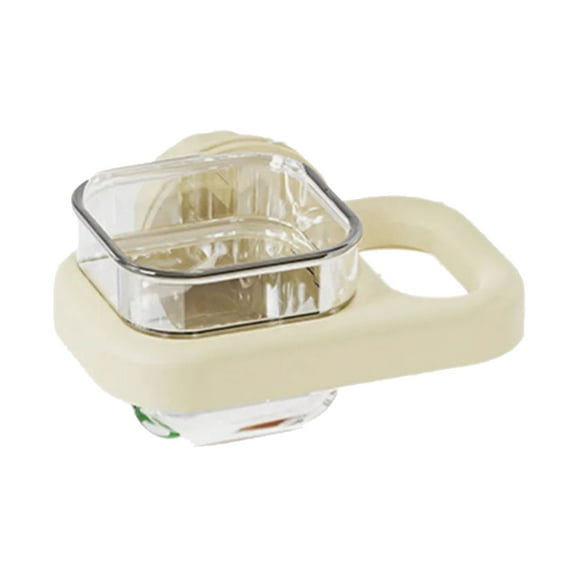 Plastic Bird Cage Feeder Bowl with Clamp Easy To Install Clear Feeding Cup for Parrots Cockatiels and Small Birds