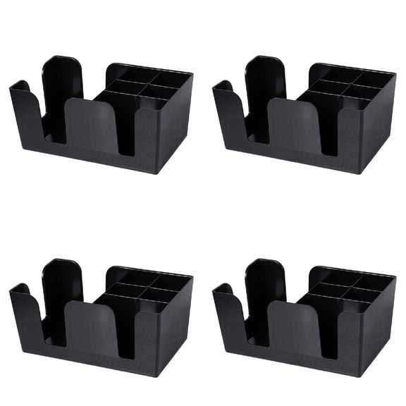 Black Bar Storage Bar Condiment Caddy Napkin Holder Straw Holde