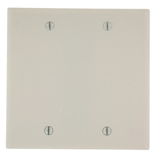 Leviton Blank Wall Plate Plastic - Twin, Brown, Multicolor