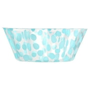 Plastic Blue Dot Ruffle Bowl, Party Favors, Way to Celebrate