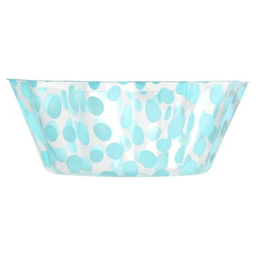 Plastic Blue Dot Ruffle Bowl, Party Favors, Way to Celebrate