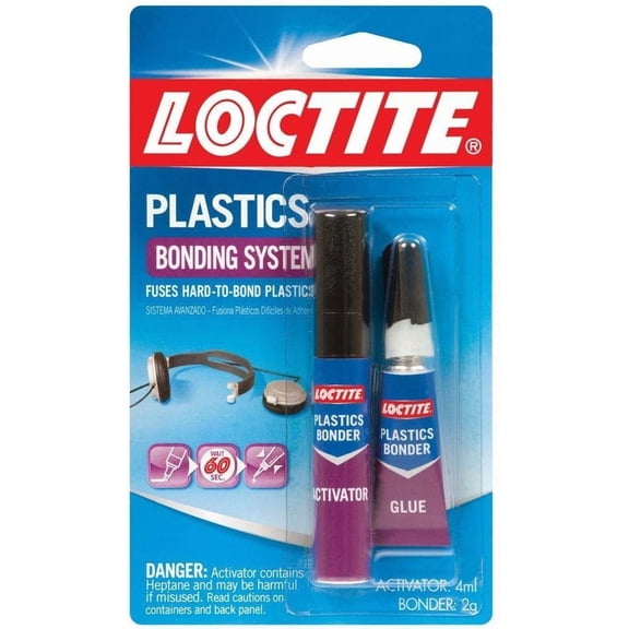 6-pack Loctite Plastic Bonding System Plastic Bonder - Multicolor - 6 Pack  Residential Use, Standard Application