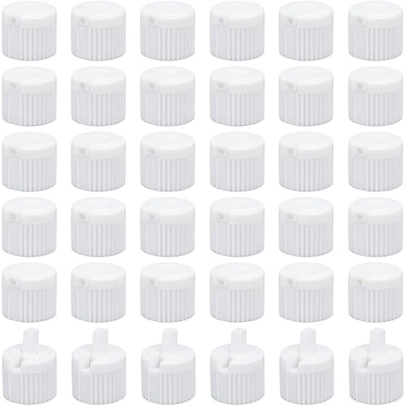 Plastic Bottle Caps Column White 23.5x20mm Inner Diameter: 20mm for DIY