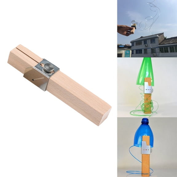 Plastic Bottle Cutter Portable Rope Making Tool Sharp Blade,Alloy and Wood DIY Recycler Recycles Waste for Outdoor Emergency Craft,6x1 Inch