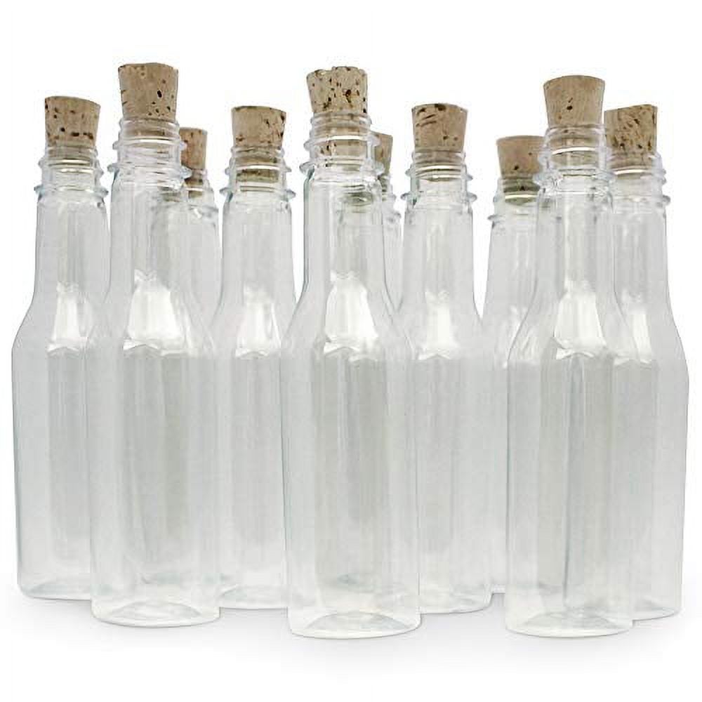 48 Pack 10ml Create A Message In A Bottle Kit, Bulk Small Glass Cork