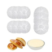 Plastic Bowl Covers,CLear Stretch Dish Covers,100Pack Elastic Food Storage Lids for Restaurant,Bread Sourdough Plastic Wrap for Home