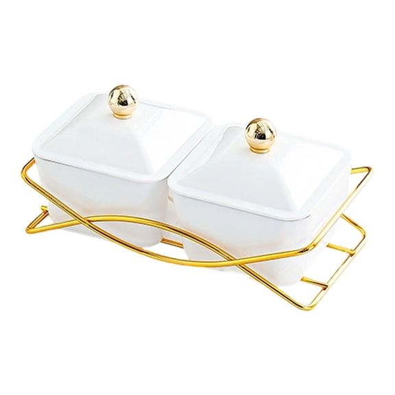 Plastic Bowls with Lid and Basket Trays,2 Removable Snack Serving Platter,Small Bowls Condiment Trays Nut Serving Bowls Set,Small Food Storage Containers for Snack,Fruits,Candy,Condiments,White