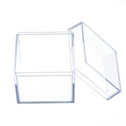 Plastic Box Clear Acrylic Cube Box Small Mini Party Gift Wedding Candy Box