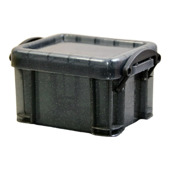 Plastic Box Rectangular Storage Box with Locking Lid Dustproof Jewelry Storage Case Container for Small Items