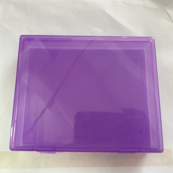 Plastic Boxes Bead Storage Containers Rectangle Blue Violet 17.5x11.2x2.7cm DIY