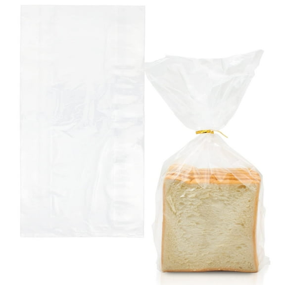 Plastic Bread Bags for Homemade Bread, 8 x 3 x 15 Inch. 1000 Pack Open Top Gusseted Plastic Bags for Packaging Products. 0.65 Mil Plastic Bread Storage Bags Waterproof Loaf Bags for Homemade Bread