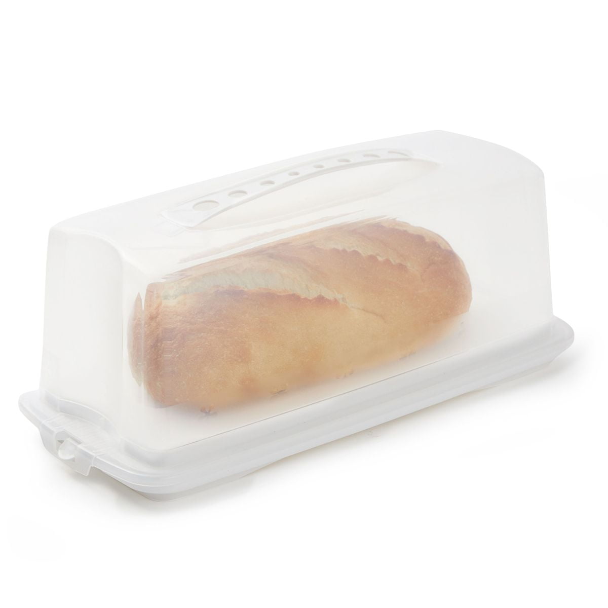 Plastic Bread Keeper Box, Storage Container for Kitchen (14.5 x 5.75 x