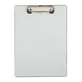 thumbnail image 1 of Plastic Brushed Aluminum Clipboard, Portrait Orientation, 0.5" Clip Capacity, Holds 8.5 x 11 Sheets, Silver | Bundle of 10 Each, 1 of 2