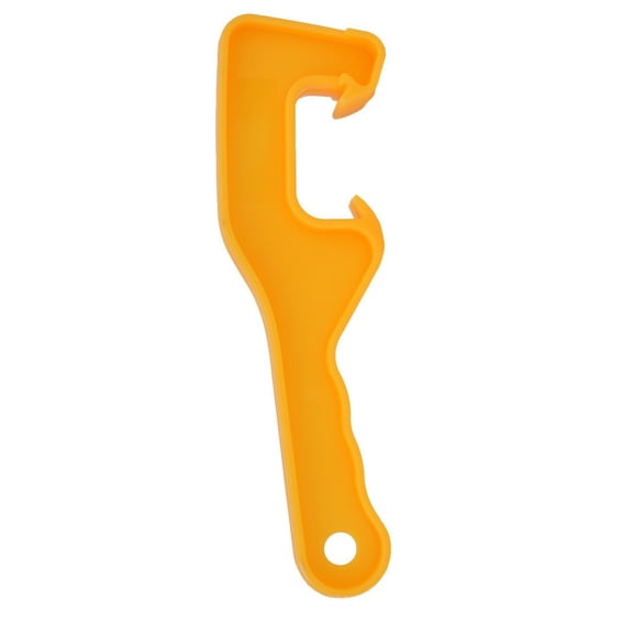 Plastic Bucket Lid Opener Tool for Gallon Pails Paint Cans and Beer Barrels, 210mm x 60mm, Yellow