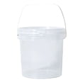 thumbnail image 1 of Plastic Bucket with Screw Lid and Handle, Food Grade Storage Container for Kitchen, Freezer, Reusable Plastic Bucket for Cleaning Car Wash Paint Garden Outdoor, 1 Pc, 7.08x7.08", 1 of 6