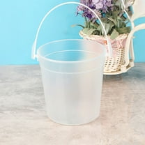 Plastic Buckets For Drinks 32Oz Cocktail Buckets With Lids And Handles Snowflake Cocktail Cookie Drink Bucket For Drinks Snacks Summer Pool Party And Supplies Glass&Bottle Easy To Use