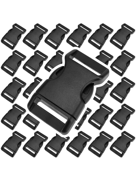 Plastic Buckle Clips 50 Pack Quick Release Side Release Buckles for Backpacks Straps Belts Collars
