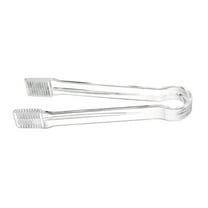 Plastic Buffet Serving Tongs, Durable Plastic Tongs for Serving, Clear Kitchen Tongs Mini Serving Utensil Tongs for Food Ice Salad Buffet Barbecue Cookies, 1 Pcs, 6.3x1.4"