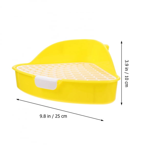 Plastic Bunny Litter Box Toilet Triangle Chinchillas Potty Trainnig hamster Corner Litter Box Small Animal Litter Pan universal