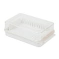 thumbnail image 1 of Plastic Butter Dish Butter Dish with Lid and Slicer for Easy Cutting and Storage Butter Box Cheese Keeper Airtight Rectangular Butter Storage Container, 1 of 6