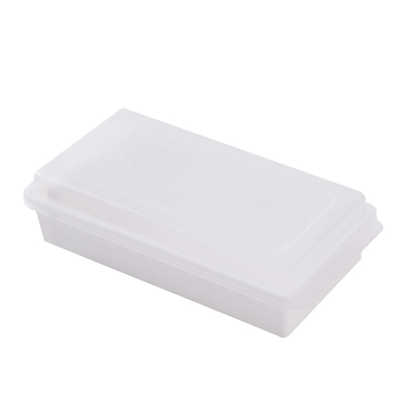 Plastic Butter Dish, Covered Butter Dish with lid, Plastic Boxy with Cutter for Easy Cutting, Small Butter Container for 7.05oz Sticks Butter