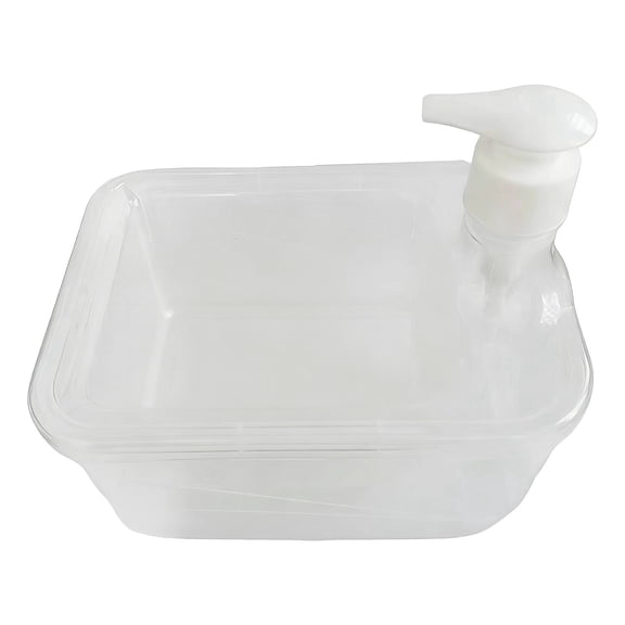 Plastic C Dish Soap Dispenser, Kitchen Squeeze Bottle For Washing Liquid, Hand Press Pump For Sponge