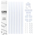 thumbnail image 1 of Plastic Cable Cover Management Raceway Kit by Edison Supply (White), 1 of 5