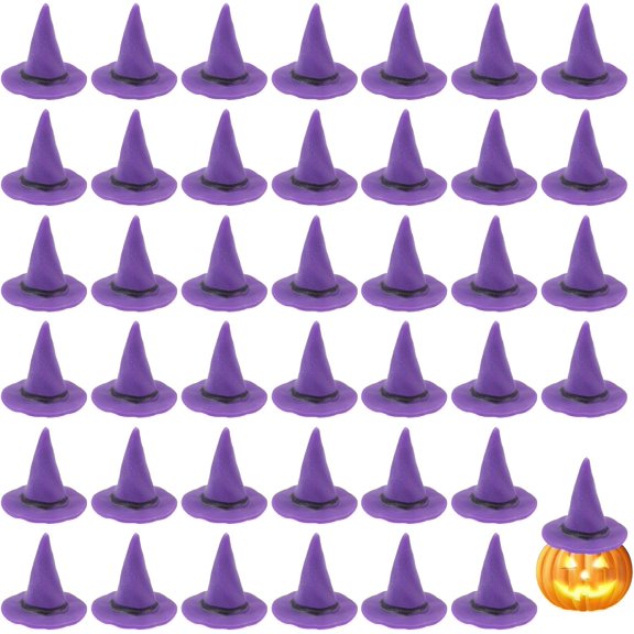 Plastic Cabochons Hat Purple 25x25x25mm
