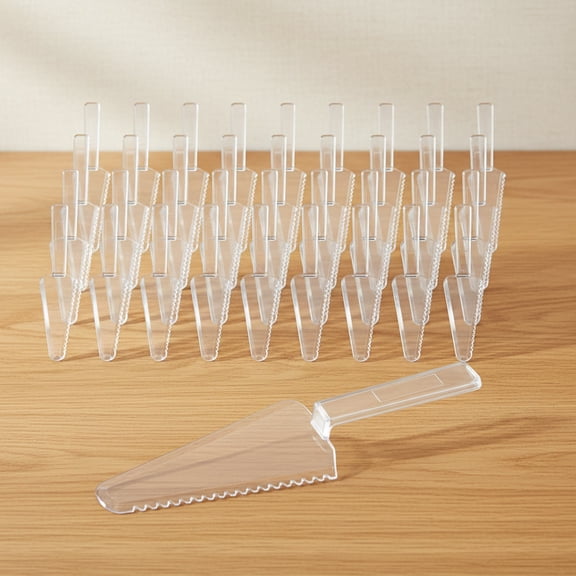 Plastic Cake Cutter Disposable Cake Knife Bulk Cake Server Cutting Pie Pizza Pastry Slicer Serving Utensils for Kitchen Wedding Buffet Party
