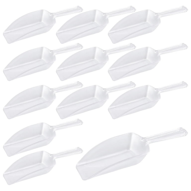 Plastic Candy Scoops Serving-ware, 3-1/4-inch, 12-Piece, Clear