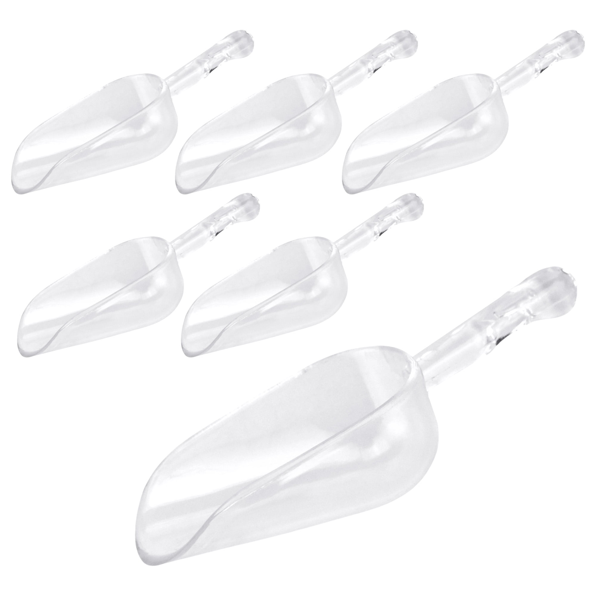  Small Plastic Candy Scoop, (12-pack) (3.25 x 1.75, Clear) :  Home & Kitchen