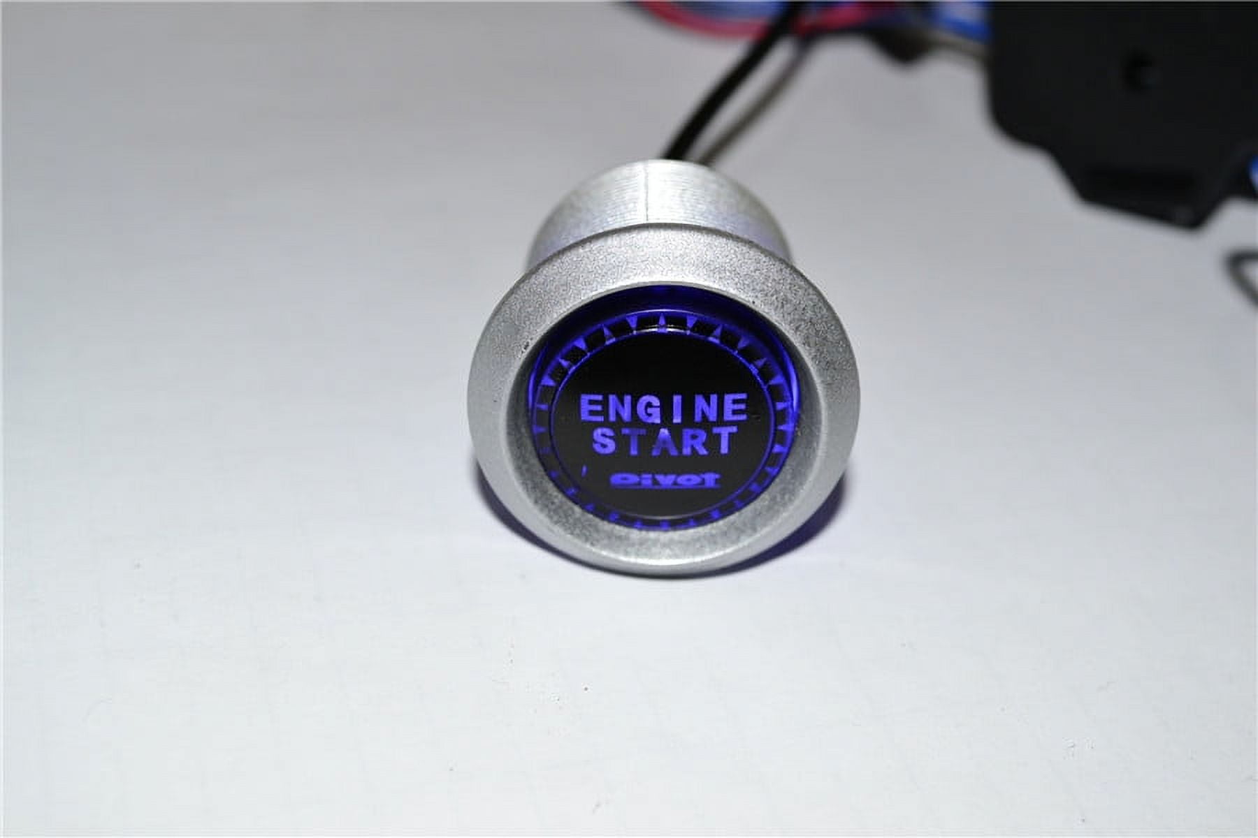 Plastic Car Engine Ignition Start Push Button Switch Relay Box Red Illumination